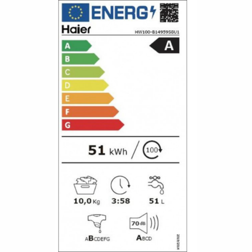 MACHINE A LAVER HAIER 10 KG HW100-B14939 WHITE – Image 5