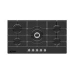 PLAQUE DE CUISSON ASTECH 5FEUX GAZ PL91CZ-90NO-MA