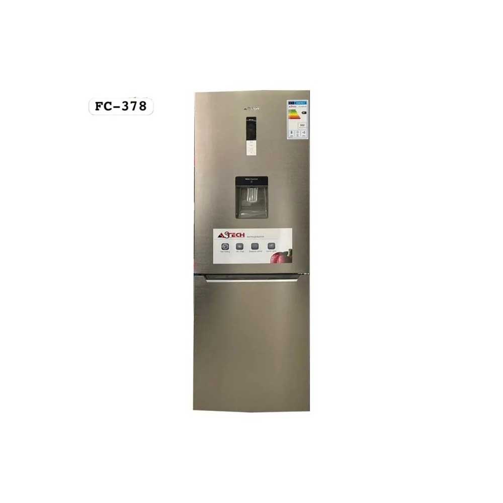 Réfrigérateur Combiné ASTECH FC378INO-OG avec Distributeur d'Eau et Technologie No Frost gris