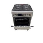 CUISINIERE ASTECH CK66ELCF 60/60 4FEUX INOX AVEC ECRAN CHALEUR TOURN