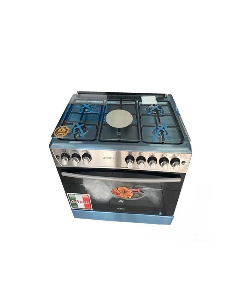 CUISINIERE ASTECH CK92ACFRM 5FEUX FULL OPTION MINUTERIE
